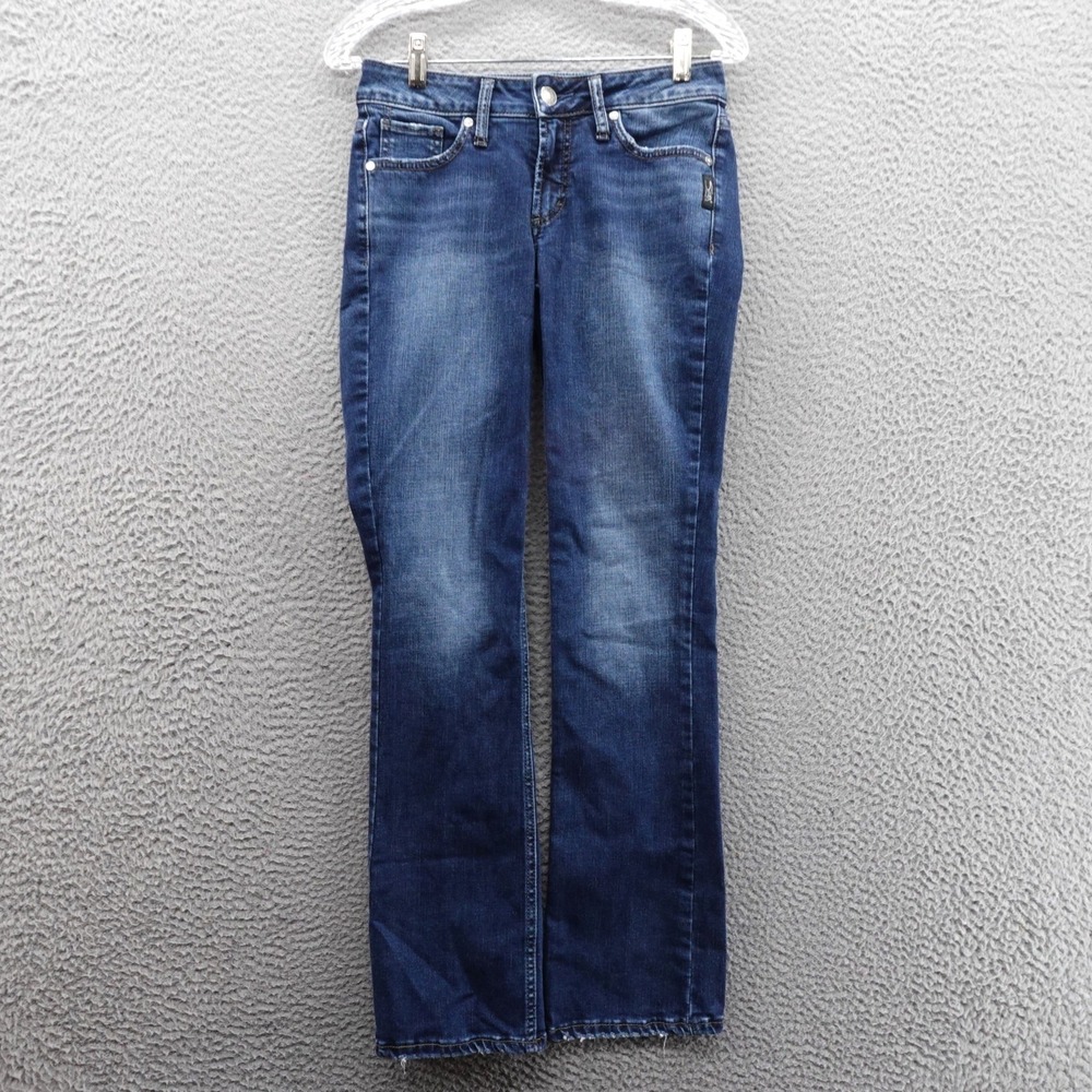 Silver Jeans Womens Size 26 Suki Slim Bootcut Dark‎ Wash Denim Jeans